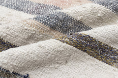 Girit 0981 Beige Striped Wool Handmade Area Rug 6'3" x 9'2"