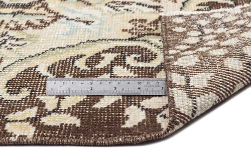 Atina 10013 Beige Vintage Wool Handmade Area Rug 5'9" x 9'9"