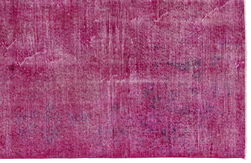 Atina Pink Vintage Wool Handmade Area Rug 5'0" x 8'9"