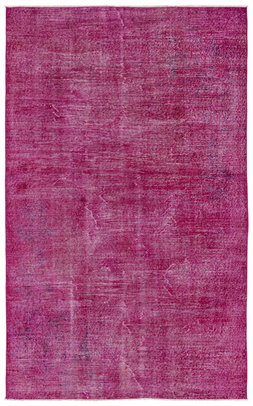Atina Pink Vintage Wool Handmade Area Rug 5'0" x 8'9"