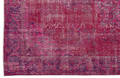 Atina Pink Vintage Wool Handmade Area Rug 5'7" x 9'1"