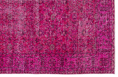 Atina Pink Vintage Wool Handmade Area Rug 5'7" x 8'10"