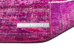 Atina Pink Vintage Wool Handmade Area Rug 5'9" x 9'1"