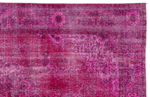 Atina Pink Vintage Wool Handmade Area Rug 5'9" x 9'1"