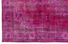 Atina Pink Vintage Wool Handmade Area Rug 5'9" x 9'1"