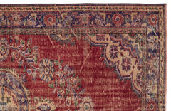 Atina Red Classic Wool Handmade Area Rug 6'2" x 9'0"