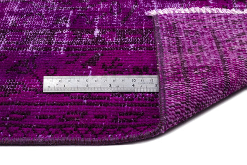 Atina Pink Vintage Wool Handmade Area Rug 5'10" x 8'10"