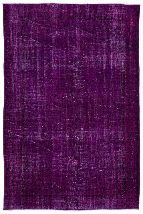 Atina Pink Vintage Wool Handmade Area Rug 5'10" x 8'10"