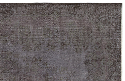 Atina Grey Vintage Wool Handmade Area Rug 5'9" x 10'2"