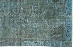 Atina Turquoise Vintage Wool Handmade Area Rug 3'10" x 6'9"