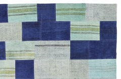 Teselya 1046 Multy Patchwork Wool Handmade Area Rug 5'3" x 7'7"