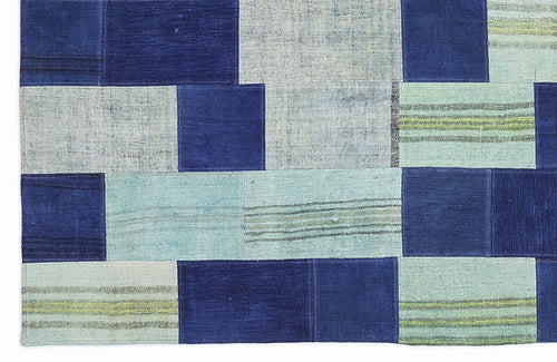 Teselya 1046 Multy Patchwork Wool Handmade Area Rug 5'3" x 7'7"