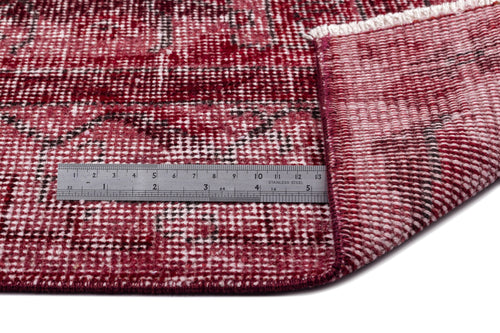 Atina Red Vintage Wool Handmade Area Rug 6'2" x 8'10"