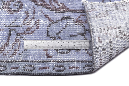 Atina Blue Vintage Wool Handmade Area Rug 5'3" x 8'2"