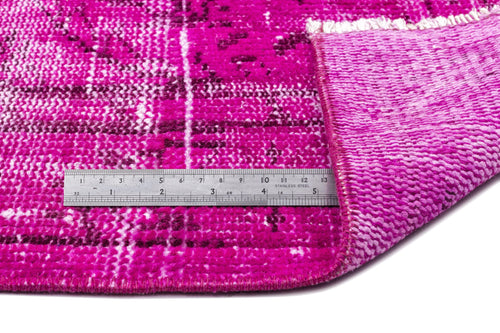 Atina Pink Vintage Wool Handmade Area Rug 5'0" x 8'3"