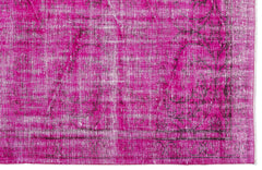 Atina Pink Vintage Wool Handmade Area Rug 5'0" x 8'3"
