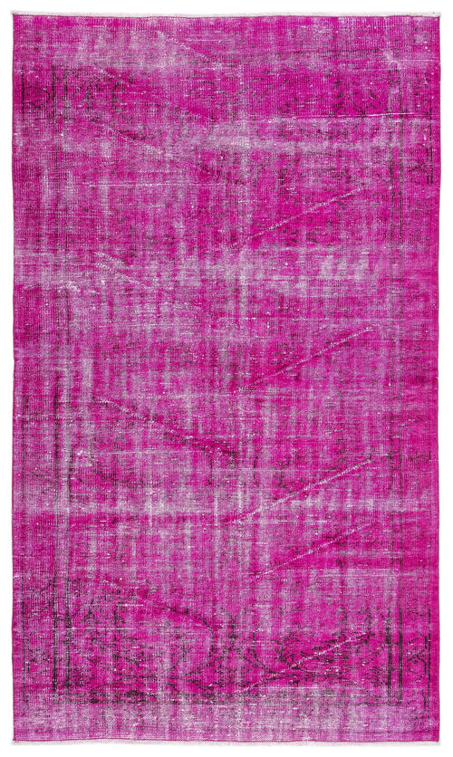 Atina Pink Vintage Wool Handmade Area Rug 5'0" x 8'3"