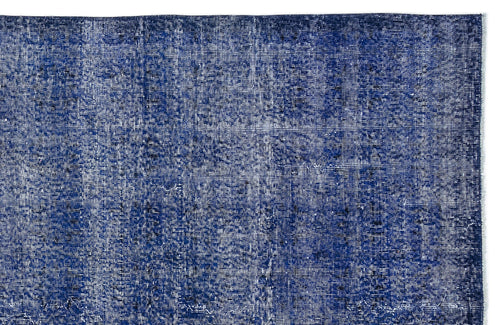 Atina Blue Vintage Wool Handmade Area Rug 6'2" x 9'8"