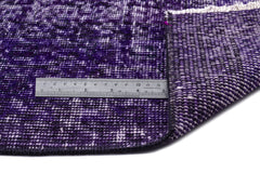 Atina Purple Vintage Wool Handmade Area Rug 5'6" x 8'6"