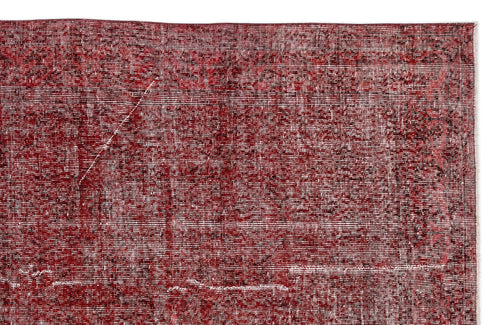 Atina Red Vintage Wool Handmade Area Rug 7'1" x 10'4"