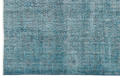 Atina Turquoise Vintage Wool Handmade Area Rug 5'7" x 8'5"
