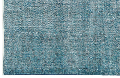 Atina Turquoise Vintage Wool Handmade Area Rug 5'7" x 8'5"