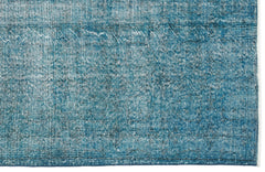 Atina Turquoise Vintage Wool Handmade Area Rug 5'7" x 8'5"