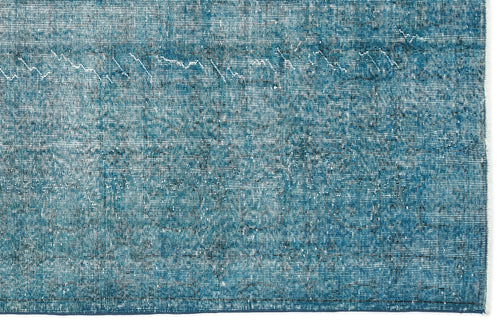 Atina Turquoise Vintage Wool Handmade Area Rug 5'7" x 8'5"