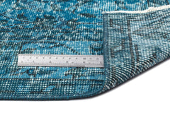 Atina Turquoise Vintage Wool Handmade Area Rug 5'3" x 8'9"