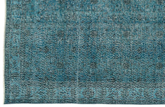 Atina Turquoise Vintage Wool Handmade Area Rug 5'3" x 8'9"