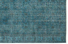 Atina Turquoise Vintage Wool Handmade Area Rug 5'3" x 8'9"
