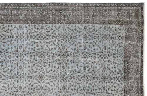 Atina Blue Vintage Wool Handmade Area Rug 3'5" x 12'10"