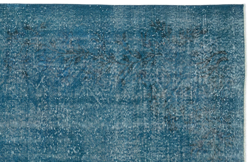 Atina Turquoise Vintage Wool Handmade Area Rug 5'1" x 8'10"