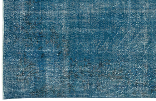 Atina Turquoise Vintage Wool Handmade Area Rug 5'1" x 8'10"