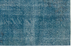 Atina Turquoise Vintage Wool Handmade Area Rug 5'1" x 8'10"