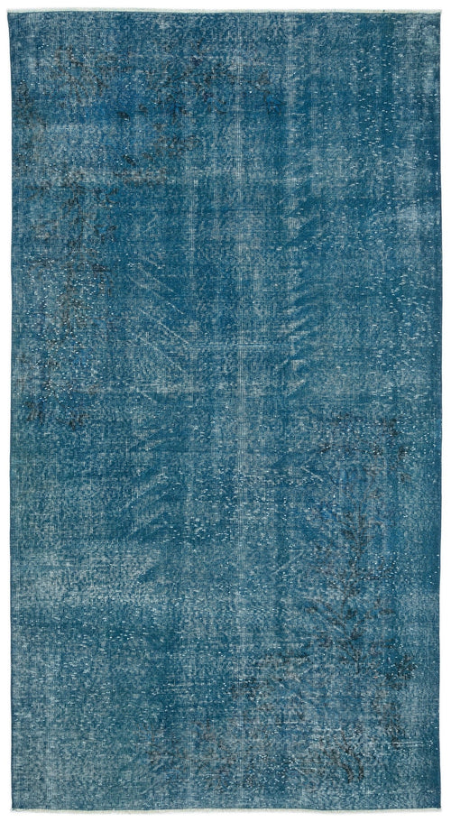 Atina Turquoise Vintage Wool Handmade Area Rug 5'1" x 8'10"