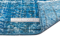 Atina Turquoise Vintage Wool Handmade Area Rug 6'7" x 9'10"