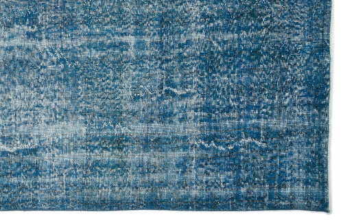 Atina Turquoise Vintage Wool Handmade Area Rug 6'7" x 9'10"