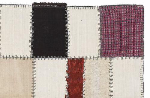 Teselya 1065 Multy Patchwork Wool Handmade Area Rug 5'3" x 7'7"