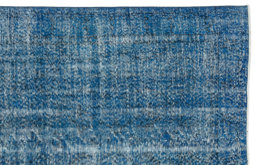 Atina Blue Vintage Wool Handmade Area Rug 5'0" x 8'5"