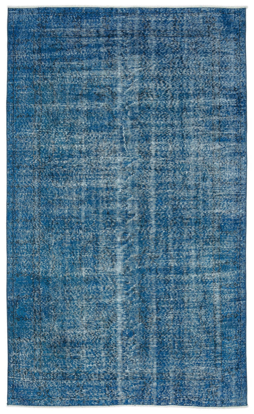 Atina Blue Vintage Wool Handmade Area Rug 5'0" x 8'5"
