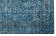 Atina Turquoise Vintage Wool Handmade Area Rug 6'5" x 10'4"