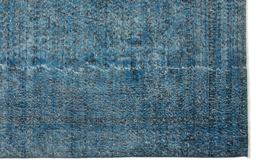 Atina Turquoise Vintage Wool Handmade Area Rug 6'5" x 10'4"