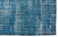Atina Turquoise Vintage Wool Handmade Area Rug 5'0" x 8'2"