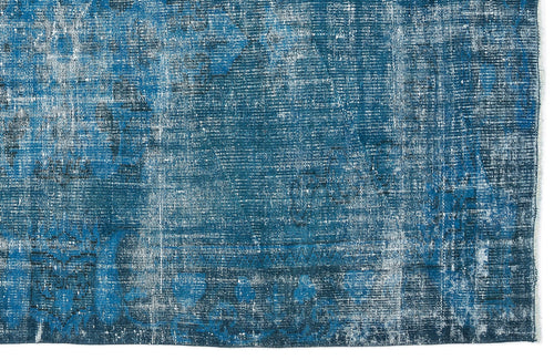 Atina Turquoise Vintage Wool Handmade Area Rug 5'0" x 8'2"