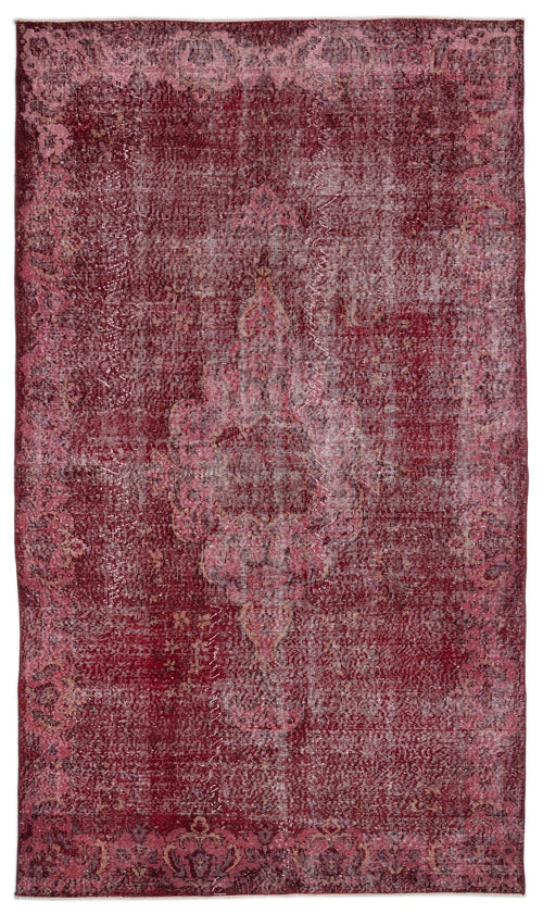 Atina Red Vintage Wool Handmade Area Rug 5'11" x 10'2"