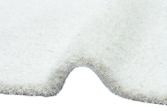 Modern Shaggy Rug | Cotton Area Rug Machine Made Carpet - Soft Textured, Dust Free