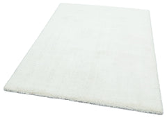 Modern Shaggy Rug | Cotton Area Rug Machine Made Carpet - Soft Textured, Dust Free