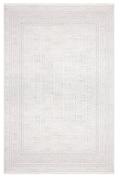 Cream Area Rug - Machine Made Rug with Framed Pattern & 8 mm Pile Height