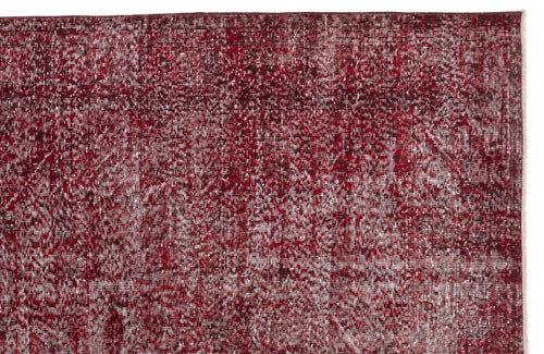 Atina Red Vintage Wool Handmade Area Rug 6'5" x 10'6"